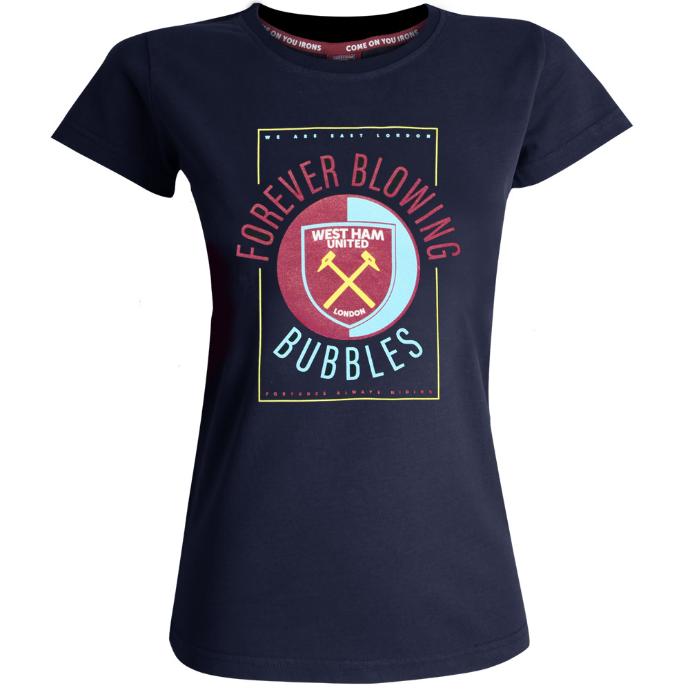 2420 WMNS - NAVY FOREVER BLOWING BUBBLES T-SHIRT