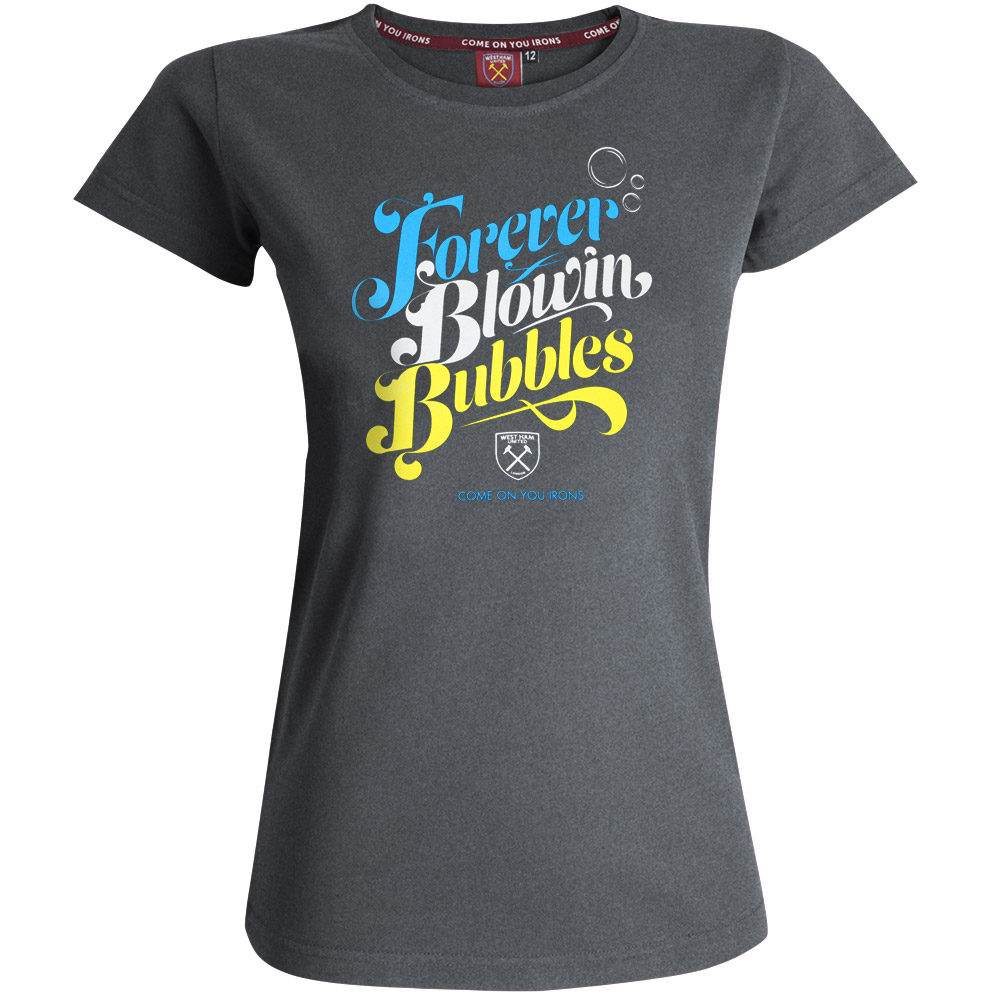 2425 WMNS - CHARCOAL FOREVER BLOWING BUBBLES T-SHI
