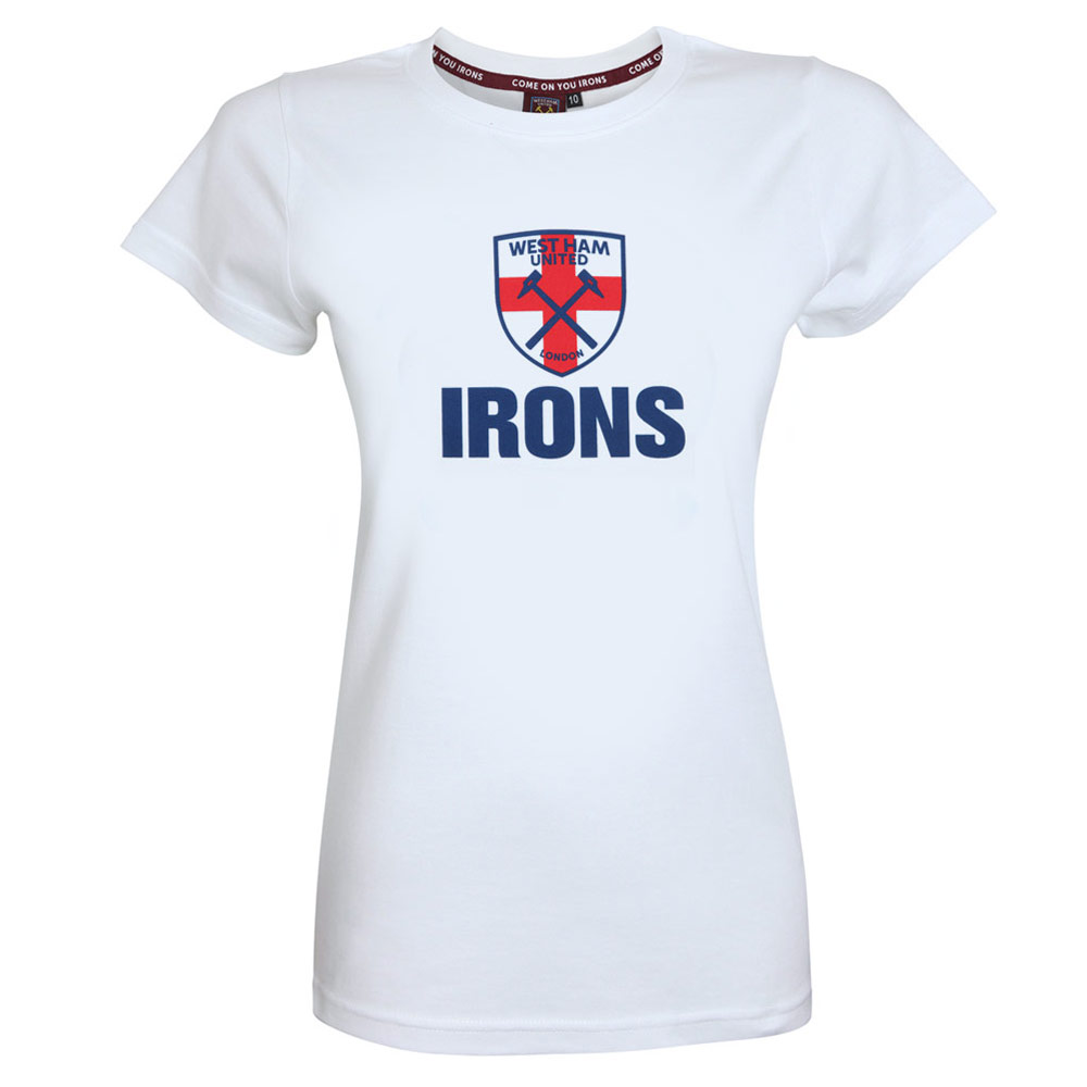 2425 WMNS - WHITE IRONS ST GEORGE T-SHIRT