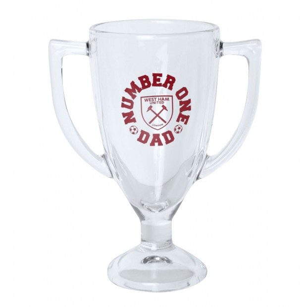 NUMBER ONE DAD TROPHY GLASS