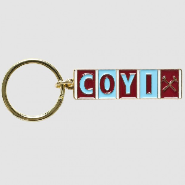 West Ham Come On You Irons Keyring