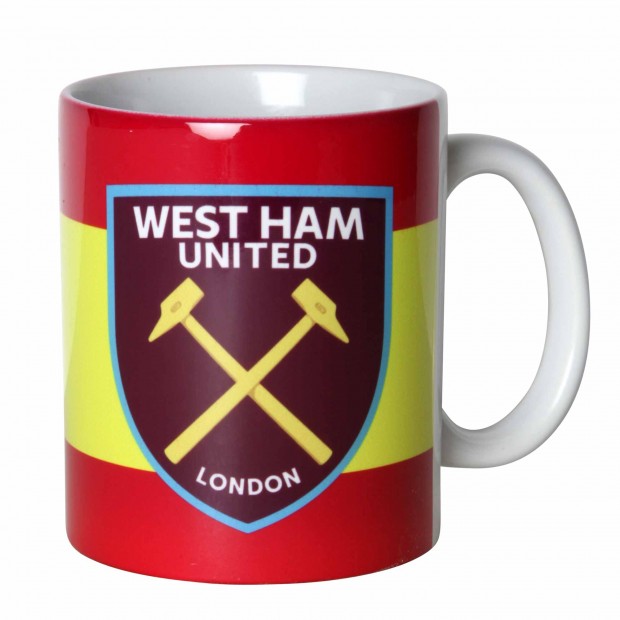 West Ham FC Mug HT Ceramic Tea Coffee Mug Cup in Presentation Box 