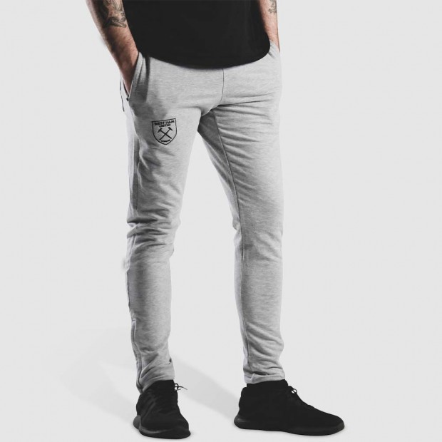 GREY TAPERED LOUNGE PANTS
