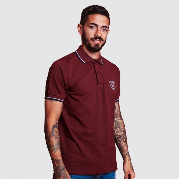 CLARET TWIN TIPPED POLO