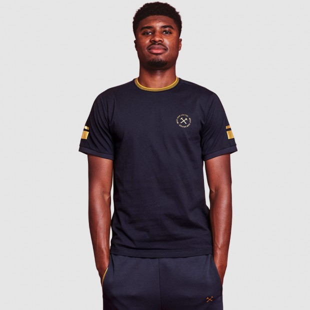 CLARET COLLECTION - NAVY/GOLD T-SHIRT