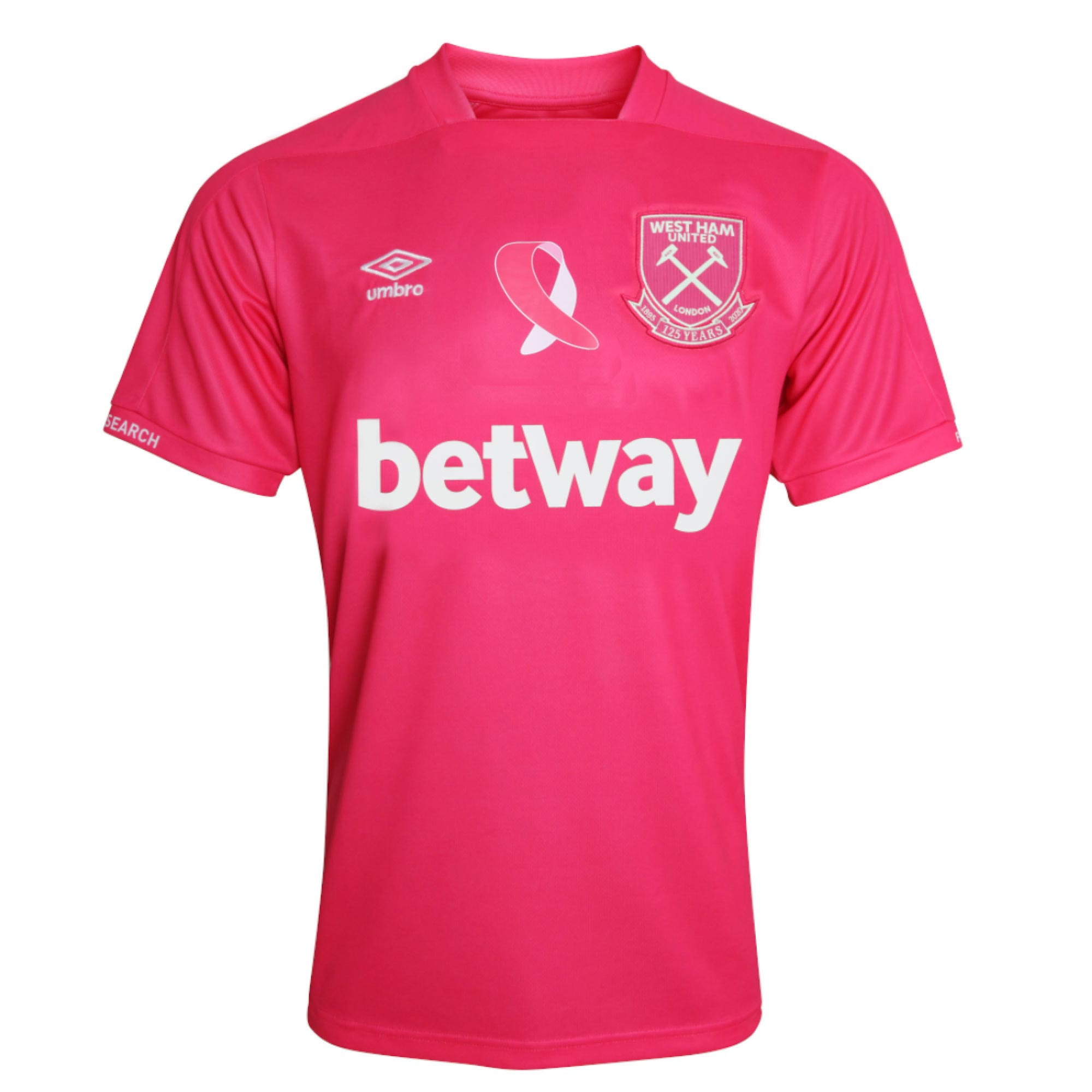 Whu X Breast Cancer Now 20/21 Adult Shirt PINK