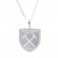 SILVER PLATED CREST AND CHAIN