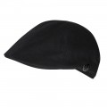 CLARET COLLECTION - BLACK FLAT CAP
