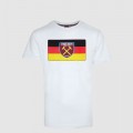2418 - WHITE GERMANY FLAG/CREST T-SHIRT