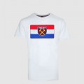 2418 - WHITE NETHERLANDS FLAG/CREST T-SHIRT