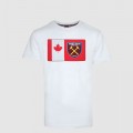 2418 - WHITE CANADA FLAG/CREST T-SHIRT