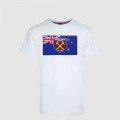 2418 - WHITE NEW ZEALAND  FLAG/CREST T-SHIRT