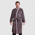 MENS GREY DRESSING GOWN