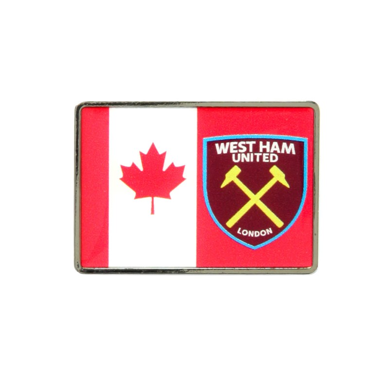 CANADA FLAG/CREST PIN BADGE 