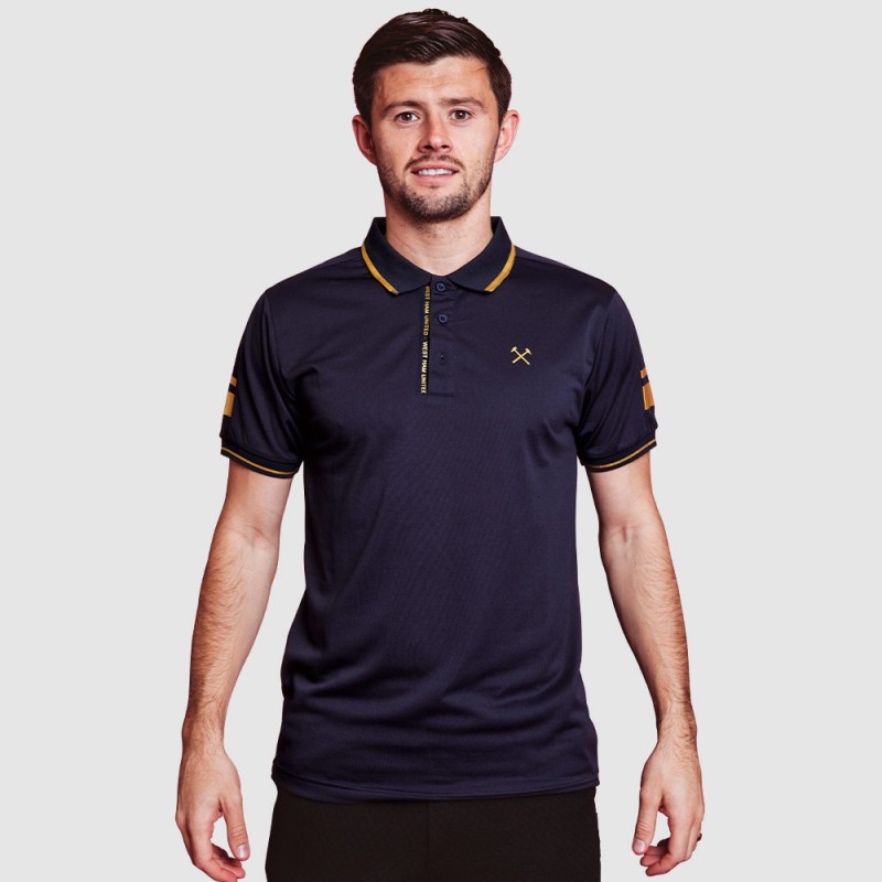 CLARET COLLECTION - NAVY/GOLD POLO