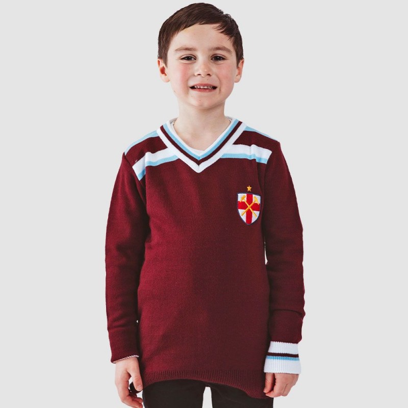 WEST HAM JUNIOR 1982 AWAY CLUB & COUNTRY KIT KNIT